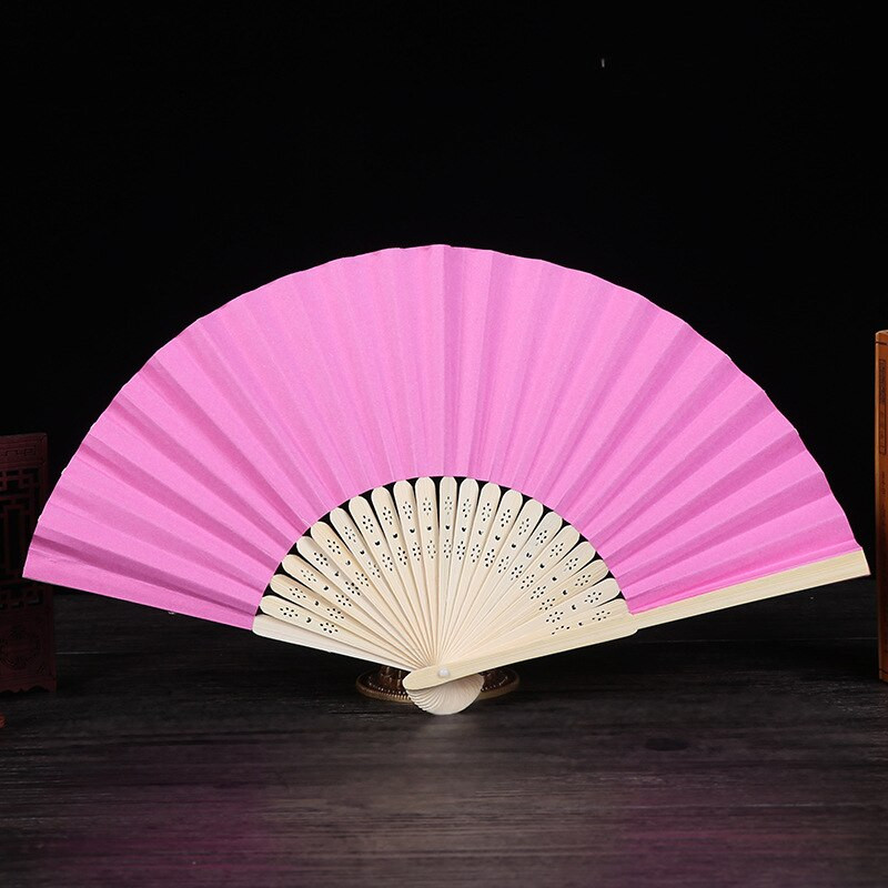 10 db / tétel Akciós minta összecsukható tánc Elegáns papír kézi legyező esküvői parti barkácsolás