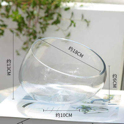 Šiaurės šalių Viduržemio jūros koralų kriauklių vaza Kūrybinis ornamentas dubuo Lotus Ančiukas įstrižai permatomas vandens stiklas namų dekoravimas jūra