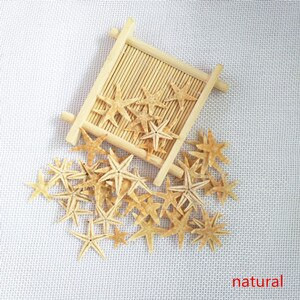 Happy Kiss 50 tk/partii isetehtud naturaalne väike meritäht triivpudelitarvikud mini meritäht naturaalne käsitöö värvide segu merekarbid