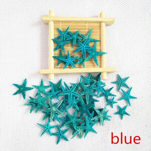 Happy Kiss 50 tk/partii isetehtud naturaalne väike meritäht triivpudelitarvikud mini meritäht naturaalne käsitöö värvide segu merekarbid