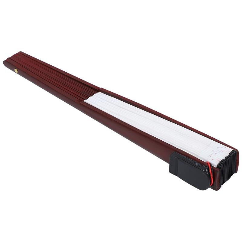 1db ventilátoros LED-lámpás ventilátor nagy hajós kézi ventilátor kézi ventilátor rendezvény táncfesztiválhoz