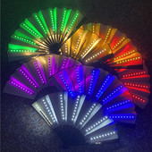 Mados baro gerbėjai Šviečiantys diskotekų gerbėjai Trend elektriniai skiemeniniai vakarėlių rekvizitai Flash sulankstomi vestuvių vakarėlio festivalio gerbėjai