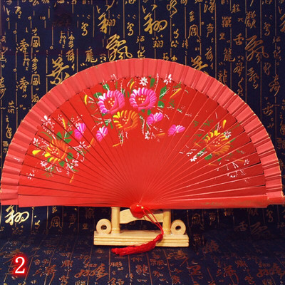 Španjolska drvena sklopiva lepeza Ženska ručna lepeza Svadbena zabava Plesna izvedba Ornament Dodaci Pokloni Uređenje doma