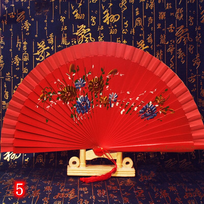 Španjolska drvena sklopiva lepeza Ženska ručna lepeza Svadbena zabava Plesna izvedba Ornament Dodaci Pokloni Uređenje doma