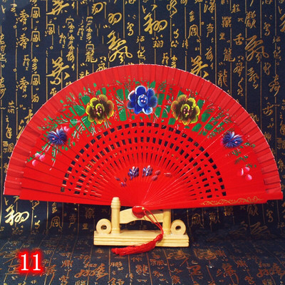 Španjolska drvena sklopiva lepeza Ženska ručna lepeza Svadbena zabava Plesna izvedba Ornament Dodaci Pokloni Uređenje doma