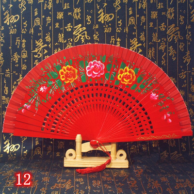 Španjolska drvena sklopiva lepeza Ženska ručna lepeza Svadbena zabava Plesna izvedba Ornament Dodaci Pokloni Uređenje doma