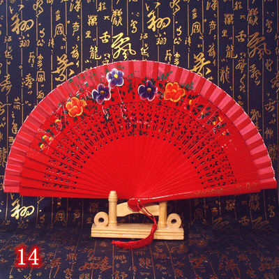 Španjolska drvena sklopiva lepeza Ženska ručna lepeza Svadbena zabava Plesna izvedba Ornament Dodaci Pokloni Uređenje doma