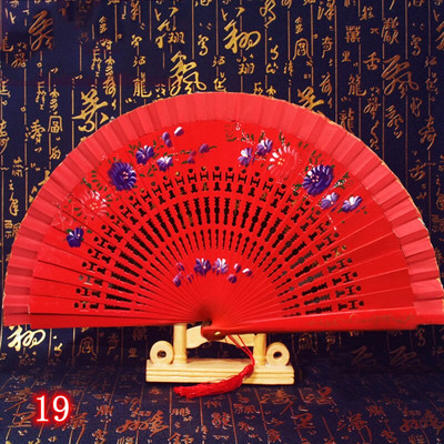 Španjolska drvena sklopiva lepeza Ženska ručna lepeza Svadbena zabava Plesna izvedba Ornament Dodaci Pokloni Uređenje doma