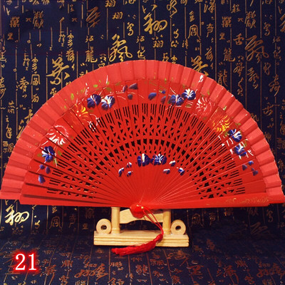 Španjolska drvena sklopiva lepeza Ženska ručna lepeza Svadbena zabava Plesna izvedba Ornament Dodaci Pokloni Uređenje doma