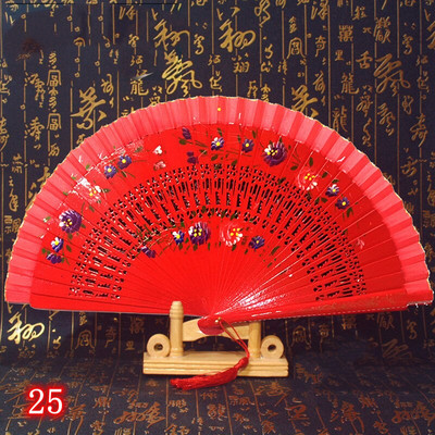 Španjolska drvena sklopiva lepeza Ženska ručna lepeza Svadbena zabava Plesna izvedba Ornament Dodaci Pokloni Uređenje doma