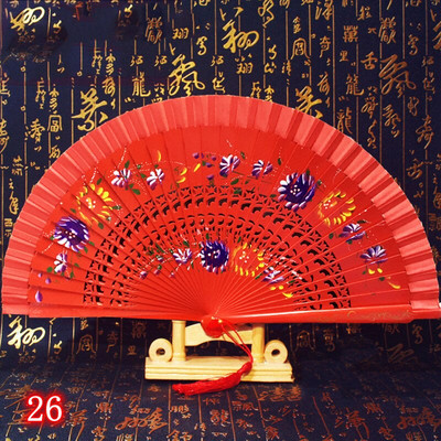 Španjolska drvena sklopiva lepeza Ženska ručna lepeza Svadbena zabava Plesna izvedba Ornament Dodaci Pokloni Uređenje doma