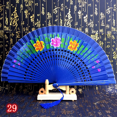 Španjolska drvena sklopiva lepeza Ženska ručna lepeza Svadbena zabava Plesna izvedba Ornament Dodaci Pokloni Uređenje doma