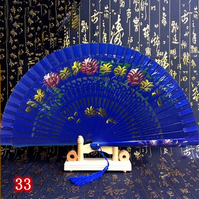 Španjolska drvena sklopiva lepeza Ženska ručna lepeza Svadbena zabava Plesna izvedba Ornament Dodaci Pokloni Uređenje doma