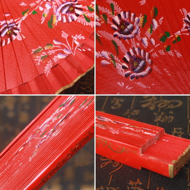 Spanyol fa összecsukható legyezős hölgyek kézlegyező esküvői parti táncelőadás Dísz Kiegészítők Ajándékok Lakberendezés