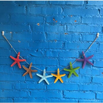 30 части Декорация на морска звезда, цветен молив от смола Пръст Морска звезда Декоративни и сушени орнаменти на морска звезда за сватбено парти Коледа