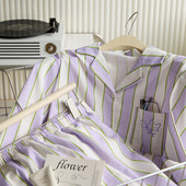 Novi model dvodijelne ženske pidžame na pruge