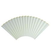 Kínai vintage stílusú Xuan papír, összecsukható ventilátor, félig érett Xuan papír legyezőfelület kalligráfiai festmények készítéséhez