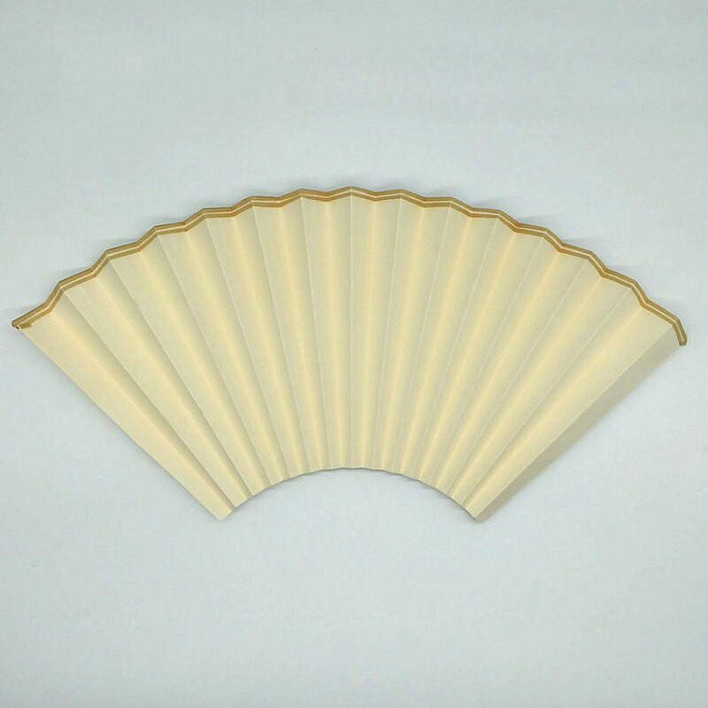 Kínai vintage stílusú Xuan papír, összecsukható ventilátor, félig érett Xuan papír legyezőfelület kalligráfiai festmények készítéséhez