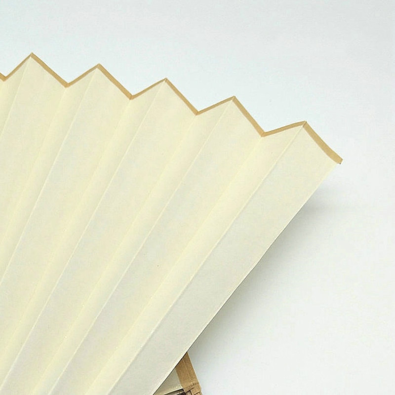 Kínai vintage stílusú Xuan papír, összecsukható ventilátor, félig érett Xuan papír legyezőfelület kalligráfiai festmények készítéséhez