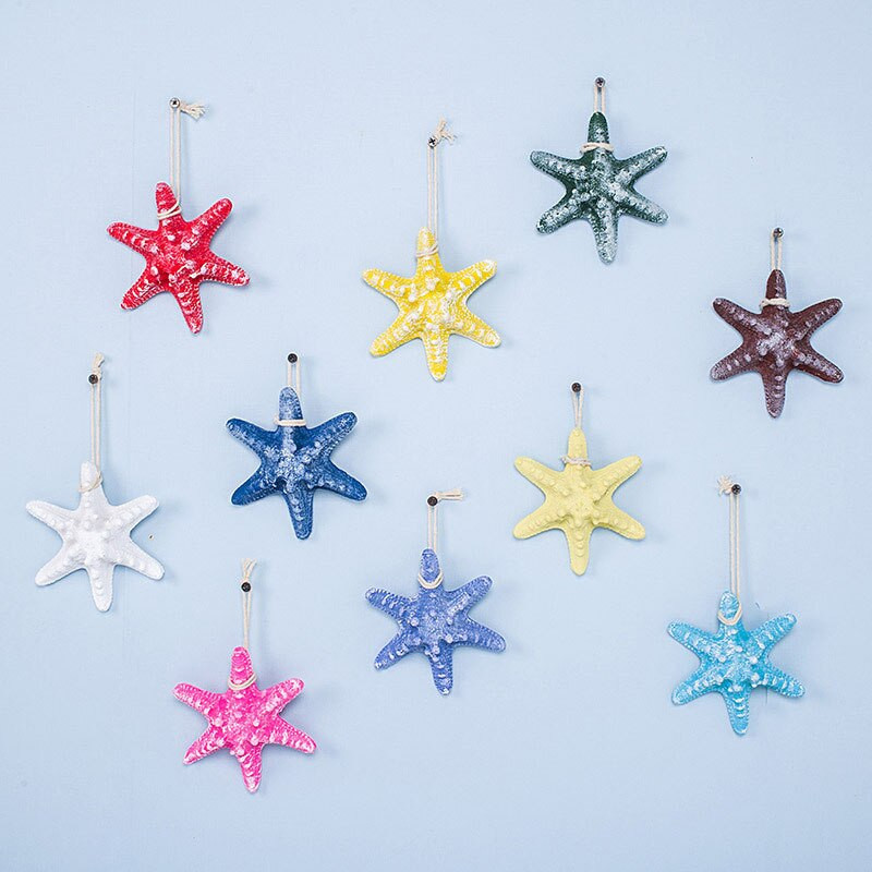 Figurine de stele de mare din rășină de 13 cm Ccean Simulare hexagonală de stele de mare Decorare pentru acvariu de pește Accesorii de fotografiere Setare Meșteșuguri DIY