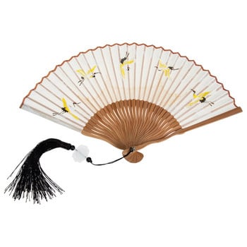 Fan Hand Folding Fans Handheld Silk Ιαπωνικό κινέζικο πτυσσόμενο vintage ντεκόρ Διακοσμητικός χορός τοίχου μεγάλος ανατολίτικος ρετρό