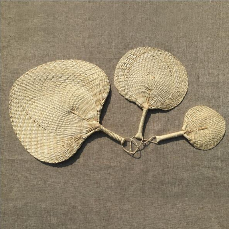 Rankų šiaudeliais austi vėduoklė Vintage vasaros rankų darbo stilinga 2019 m. nauja mada nešiojamas ZJM9177