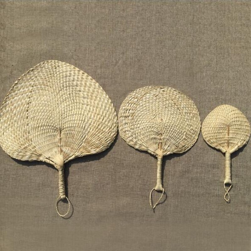 Rankų šiaudeliais austi vėduoklė Vintage vasaros rankų darbo stilinga 2019 m. nauja mada nešiojamas ZJM9177