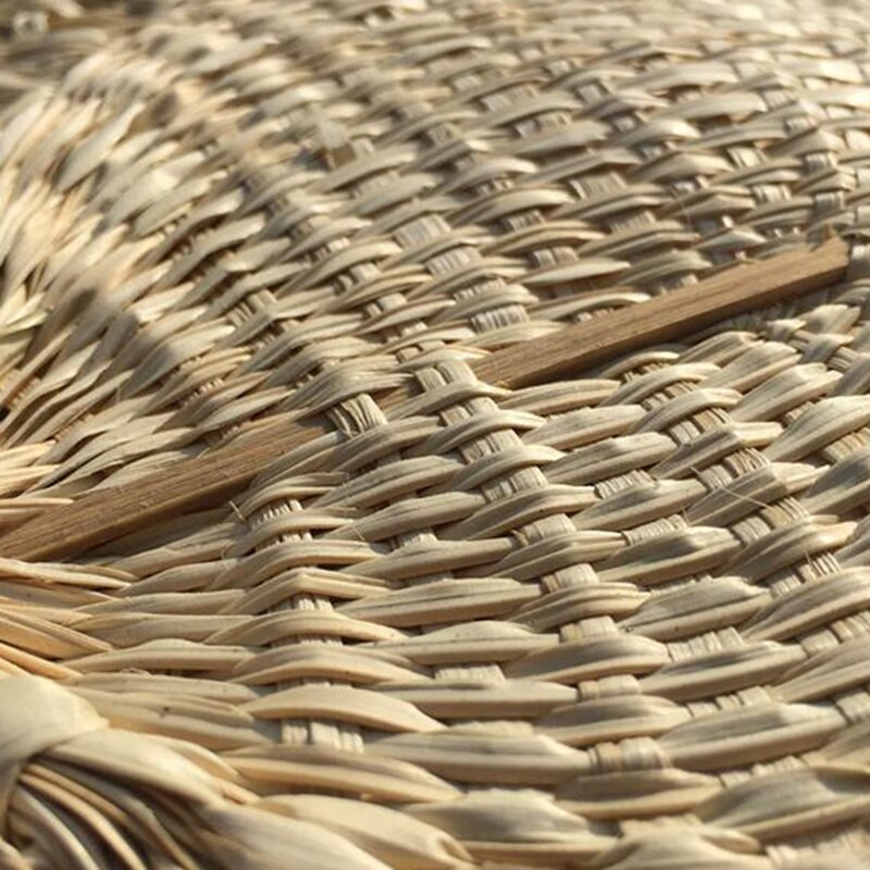 Rankų šiaudeliais austi vėduoklė Vintage vasaros rankų darbo stilinga 2019 m. nauja mada nešiojamas ZJM9177