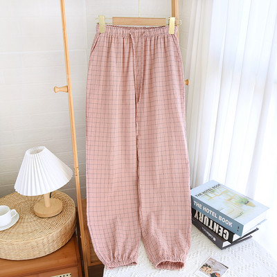 Ženski karirani donji dio pidžame