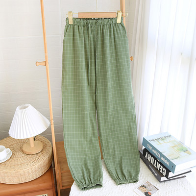 Ženski karirani donji dio pidžame