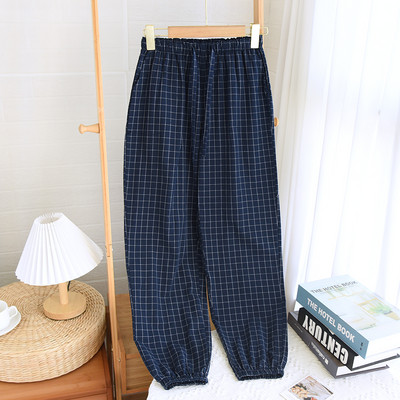 Ženski karirani donji dio pidžame