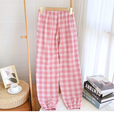 Ženski karirani donji dio pidžame