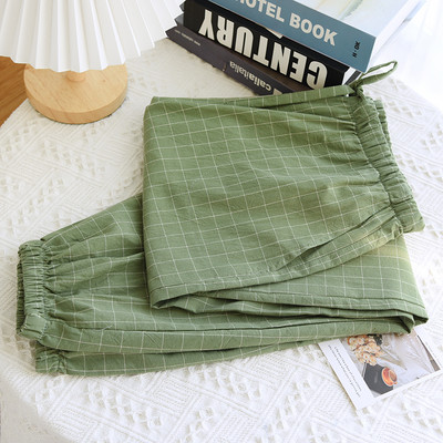 Ženski karirani donji dio pidžame