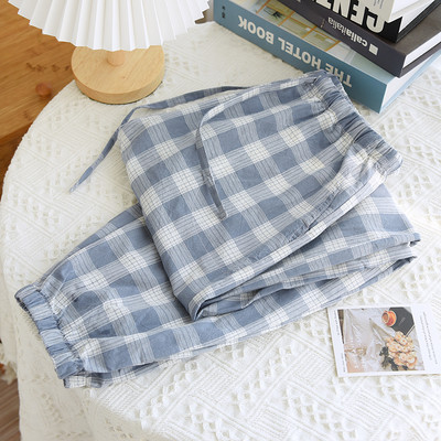 Ženski karirani donji dio pidžame