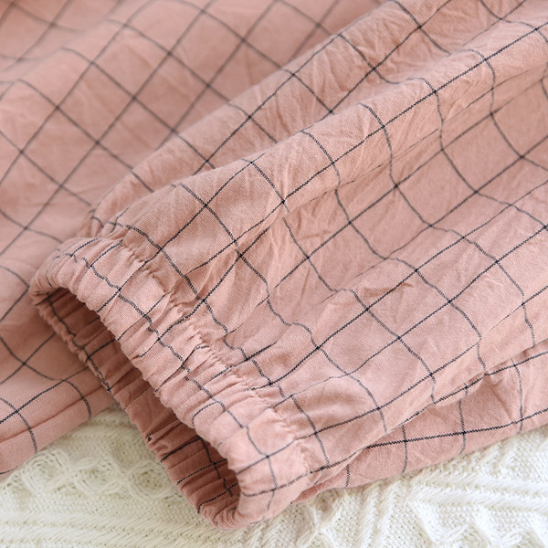 Ženski karirani donji dio pidžame