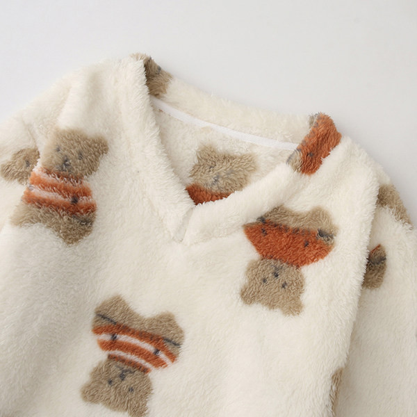 Pūsta moteriška meškos palaidinė ir apatinė pižama