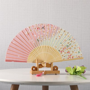 Vasaros šilko ventiliatorius Abanicos Para Boda nešiojamas bambuko dovanos rankinis ventiliatorius 21 cm klasikinių vakarėlių šokių ventiliatoriai Ventiliteur Hanfu dekoravimas