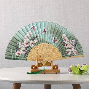 Vasaros šilko ventiliatorius Abanicos Para Boda nešiojamas bambuko dovanos rankinis ventiliatorius 21 cm klasikinių vakarėlių šokių ventiliatoriai Ventiliteur Hanfu dekoravimas