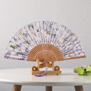 Vasaros šilko ventiliatorius Abanicos Para Boda nešiojamas bambuko dovanos rankinis ventiliatorius 21 cm klasikinių vakarėlių šokių ventiliatoriai Ventiliteur Hanfu dekoravimas