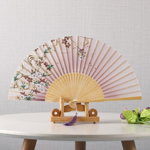 Vasaros šilko ventiliatorius Abanicos Para Boda nešiojamas bambuko dovanos rankinis ventiliatorius 21 cm klasikinių vakarėlių šokių ventiliatoriai Ventiliteur Hanfu dekoravimas