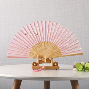 Vasaros šilko ventiliatorius Abanicos Para Boda nešiojamas bambuko dovanos rankinis ventiliatorius 21 cm klasikinių vakarėlių šokių ventiliatoriai Ventiliteur Hanfu dekoravimas