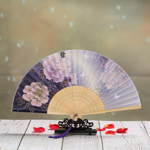 Vasaros šilko ventiliatorius Abanicos Para Boda nešiojamas bambuko dovanos rankinis ventiliatorius 21 cm klasikinių vakarėlių šokių ventiliatoriai Ventiliteur Hanfu dekoravimas