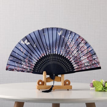 Summer Silk Fan Abanicos Para Boda Portable Bamboo Gift Fan Hand 21cm Classical Party Dance Fans Ventilateur Hanfu Διακόσμηση