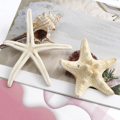 5-8cm 4db kis Starfish Beach Craft Natural Sea Stars kézműves dekoráció barkács kézzel készített kiegészítők