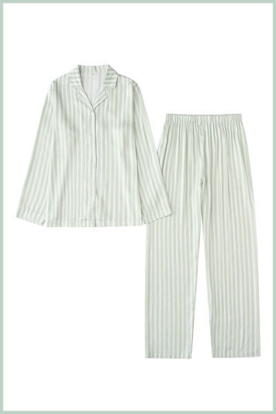 Novi model dvodijelne ženske pidžame na pruge