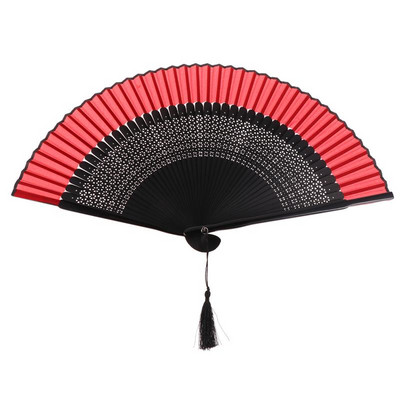Vintage kézi összecsukható legyező táncelőadás ventilátor dekoratív kínai stílusú kézműves üreges kézi legyezők parti kedvencek ajándék nyár