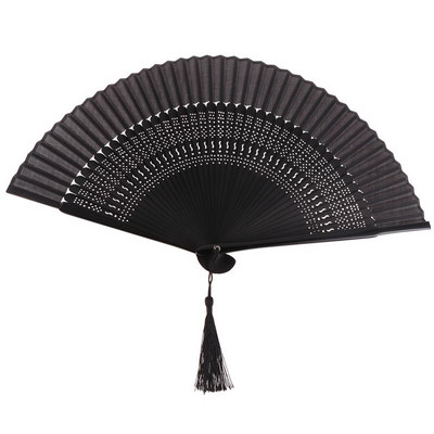 Vintage kézi összecsukható legyező táncelőadás ventilátor dekoratív kínai stílusú kézműves üreges kézi legyezők parti kedvencek ajándék nyár