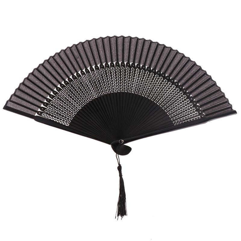 Vintage kézi összecsukható legyező táncelőadás ventilátor dekoratív kínai stílusú kézműves üreges kézi legyezők parti kedvencek ajándék nyár