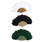 Nunta Mireasa Fan cu pene Fantastic Party Dancing Fan Handheld Decorative pentru ceai Decorat Halloween Woman Gift Stage