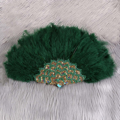 Nunta Mireasa Fan cu pene Fantastic Party Dancing Fan Handheld Decorative pentru ceai Decorat Halloween Woman Gift Stage